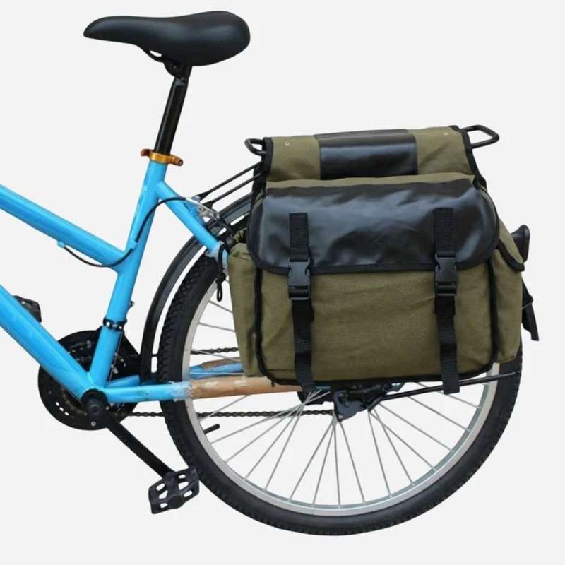 Double sacoche étanche de porte bagage, pour vélo de ville | 30L