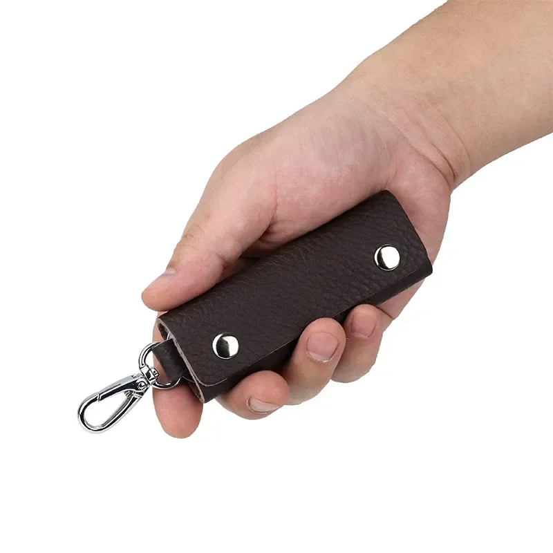 Pochette Porte-Clés Homme en Cuir