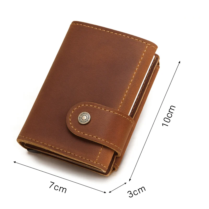 Porte-Cartes RFID Homme en Cuir