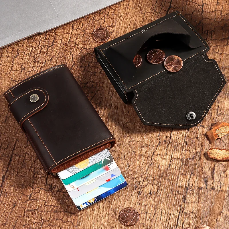 Porte-Cartes RFID Homme en Cuir