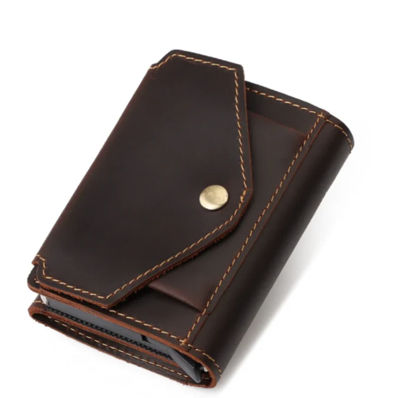 Porte-Cartes RFID Homme en Cuir