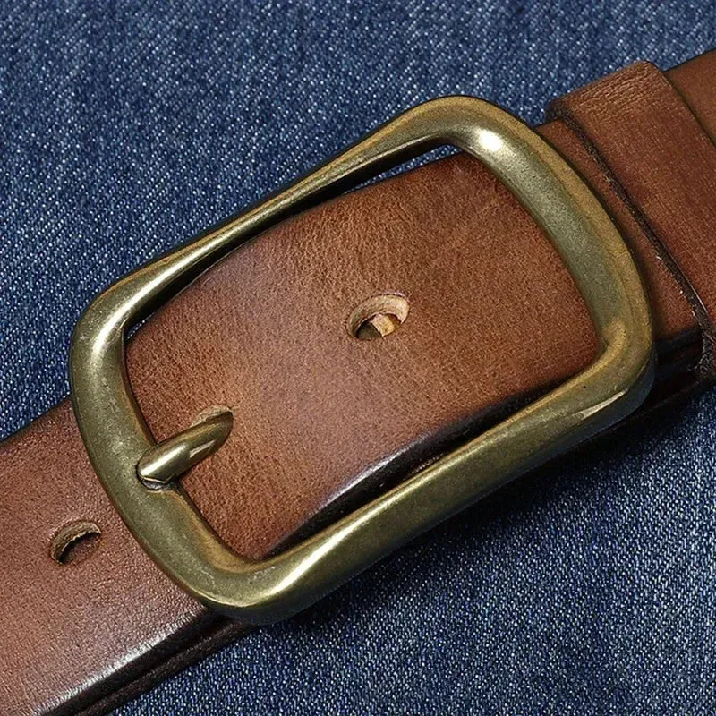 Ceinture Cuir Homme Marron