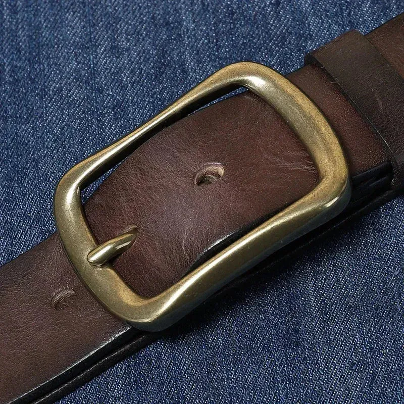Ceinture Cuir Homme Marron