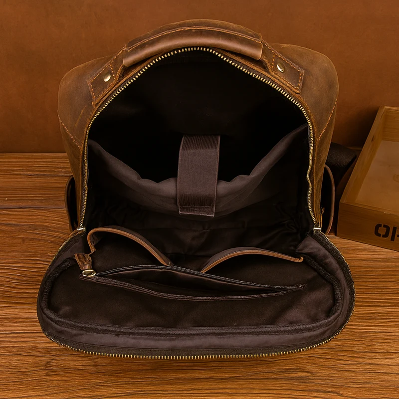 Sac à Dos en Cuir Homme Vintage