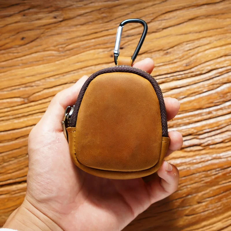 Porte-Monnaie Porte-Clés Multifonctions en Cuir