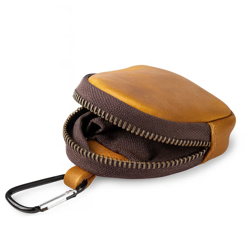 Porte-Monnaie Porte-Clés Multifonctions en Cuir