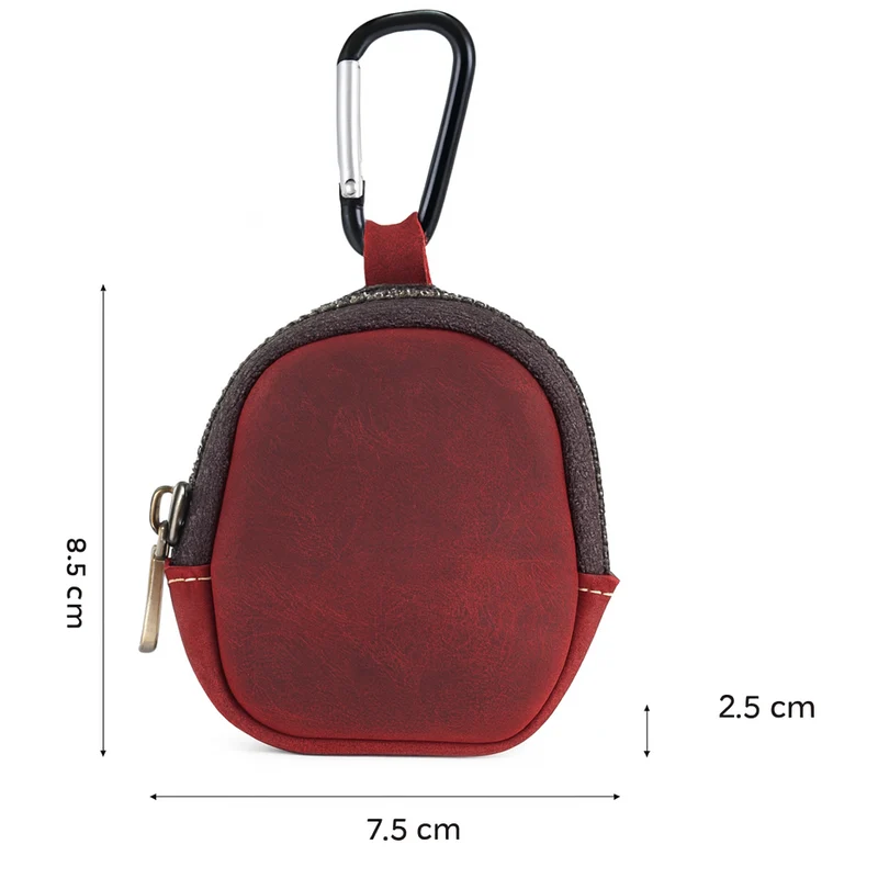 Porte-Monnaie Porte-Clés Multifonctions en Cuir