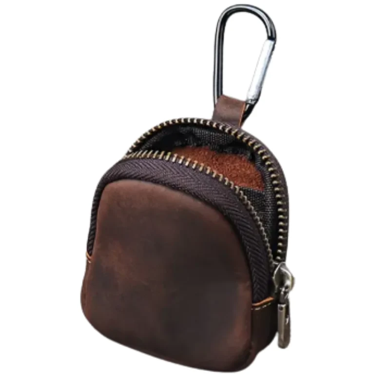 Porte-Monnaie Porte-Clés Multifonctions en Cuir