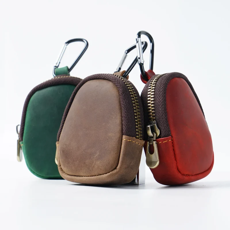 Porte-Monnaie Porte-Clés Multifonctions en Cuir