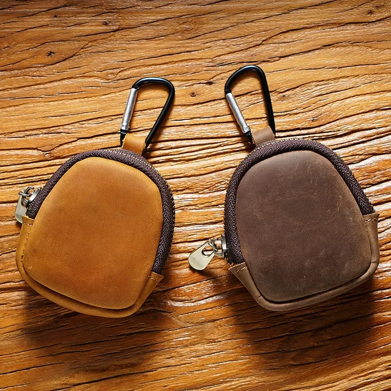 Porte-Monnaie Porte-Clés Multifonctions en Cuir