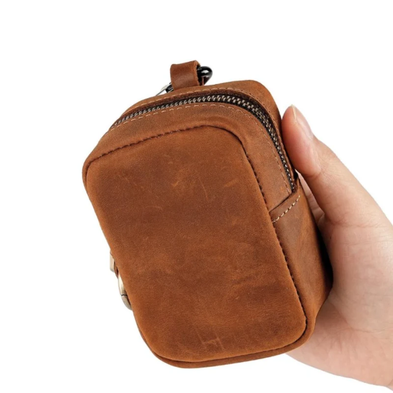 Porte-Monnaie Ceinture Homme en Cuir Véritable