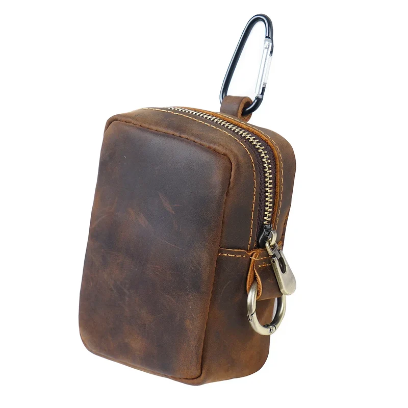 Porte-Monnaie Ceinture Homme en Cuir Véritable