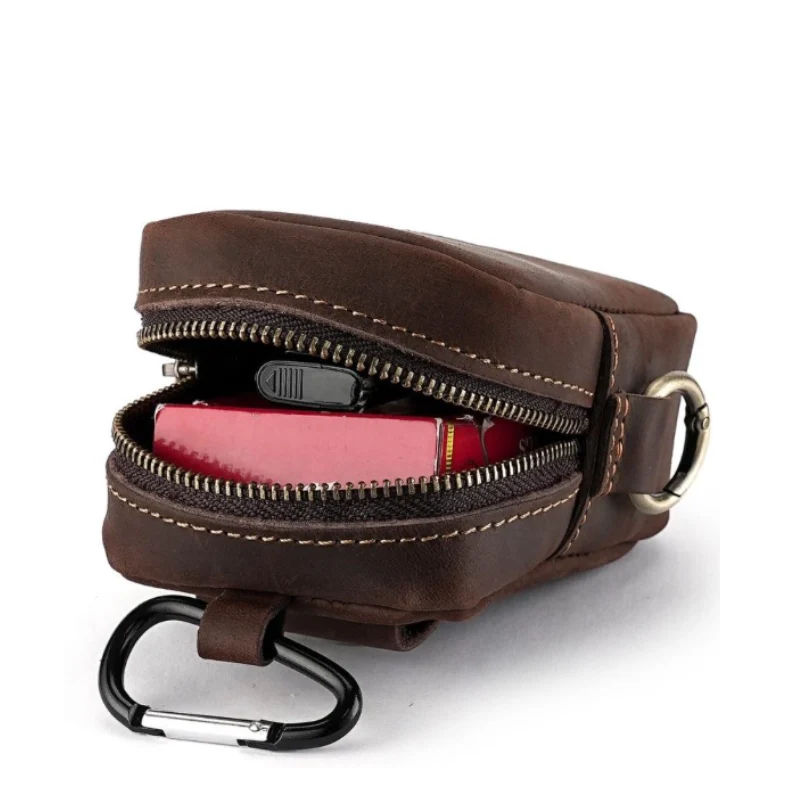 Porte-Monnaie Ceinture Homme en Cuir Véritable