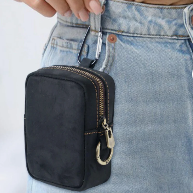 Porte-Monnaie Ceinture Homme en Cuir Véritable