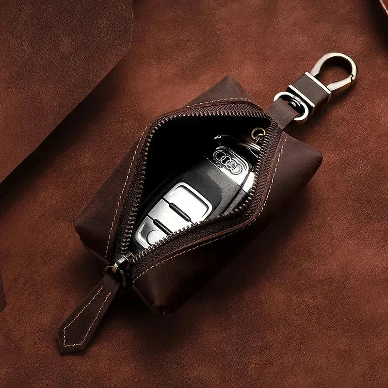 Porte-Clé de Voiture en Cuir