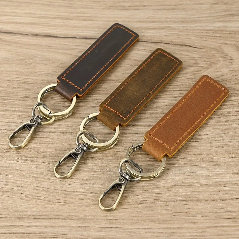 Lot de 3 Porte-Clés en Cuir