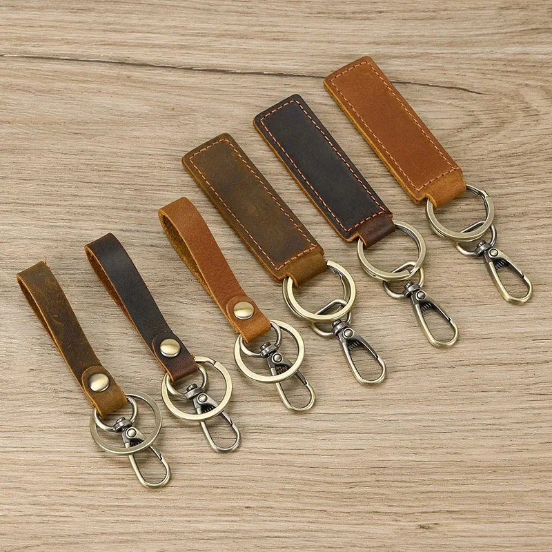 Lot de 3 Porte-Clés en Cuir