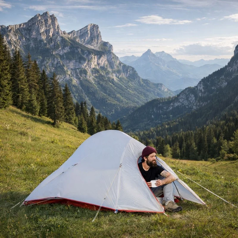 Tente Bikepacking 1 personne, Bivouac, Trekking Ultra-Légère | 1,3kg