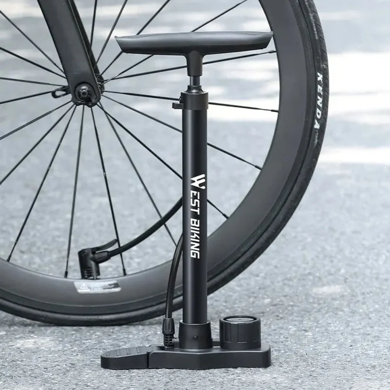 Pompe à vélo sur pied pour gravel et VTT | 160PSI