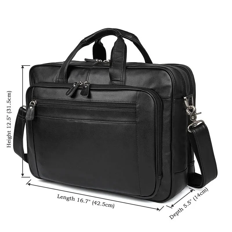 Sacoche Cuir Homme Grand Format 17 Pouces