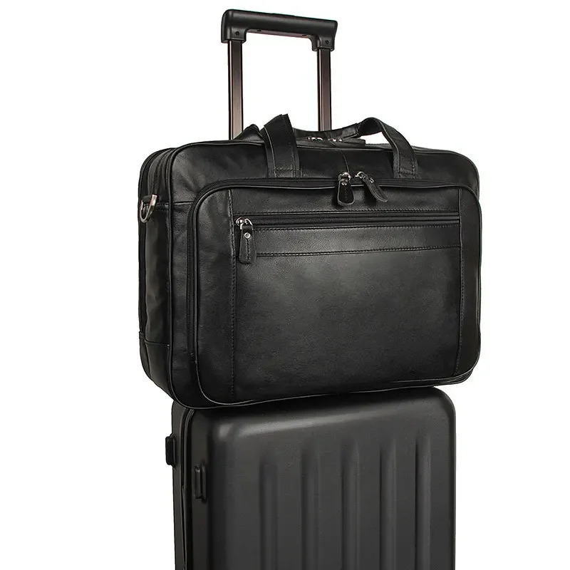 Sacoche Cuir Homme Grand Format 17 Pouces