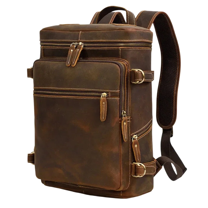Sac à Dos Cuir Vintage Marron