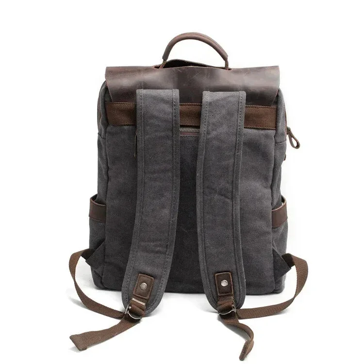 Sac à Dos Cuir et Toile