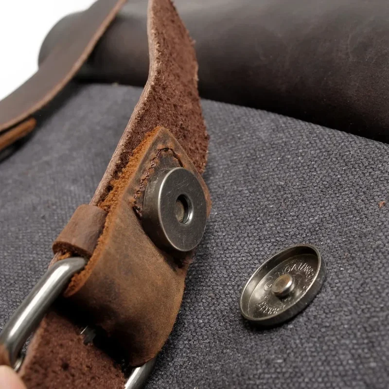 Sac à Dos Cuir et Toile