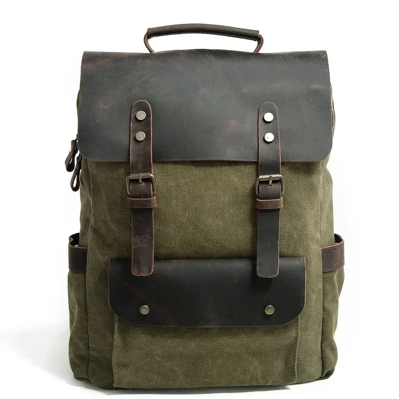 Sac à Dos Cuir et Toile