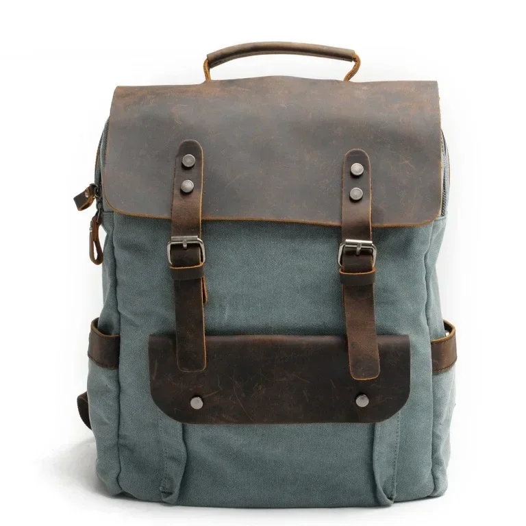 Sac à Dos Cuir et Toile