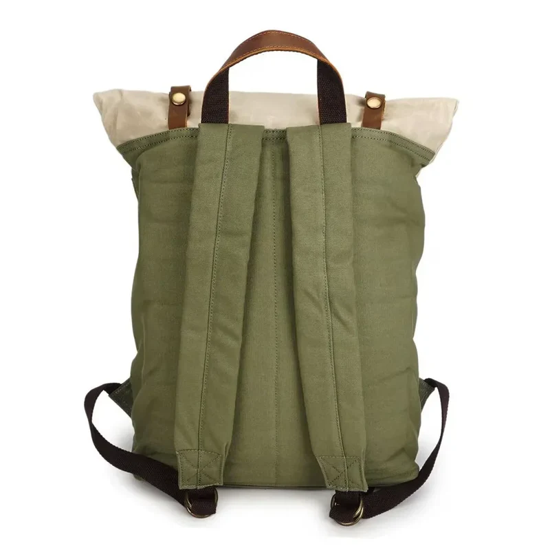 Sac à Dos Roll Top Toile Cirée