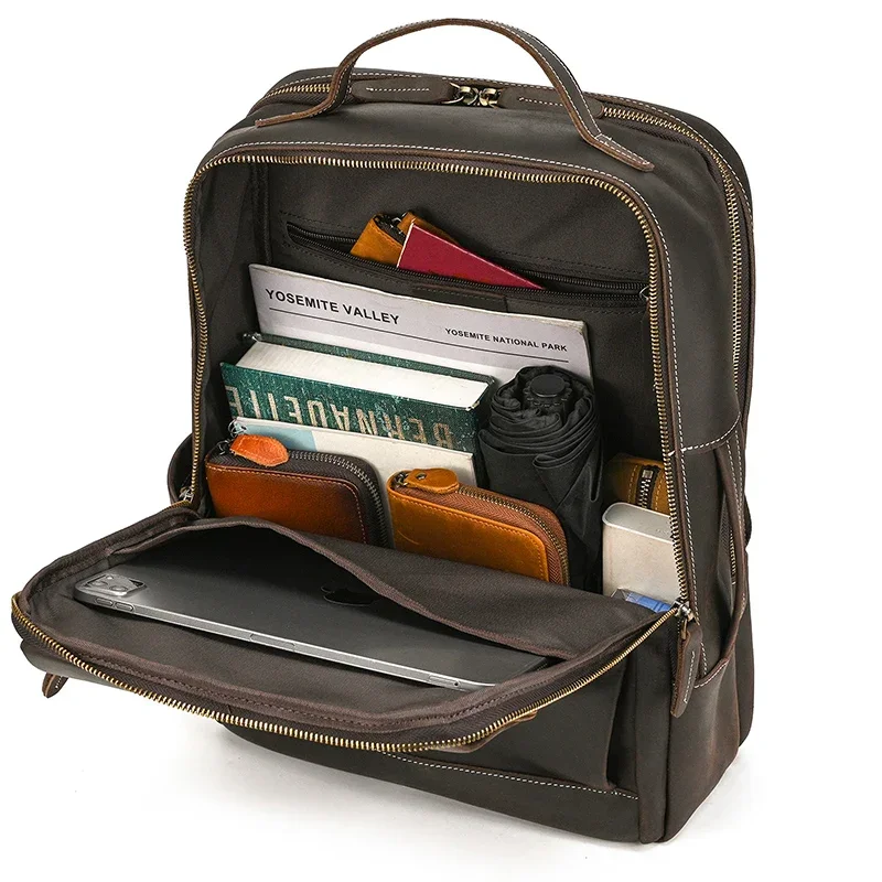 Sac à Dos en Cuir Ergonomique