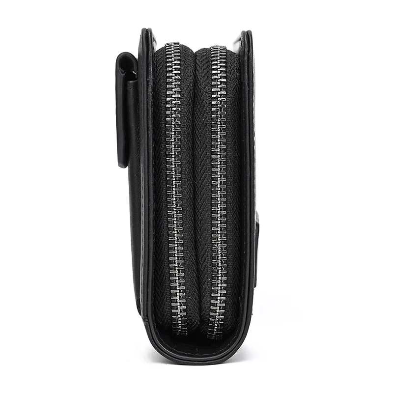 Pochette Cuir Homme - Double zip