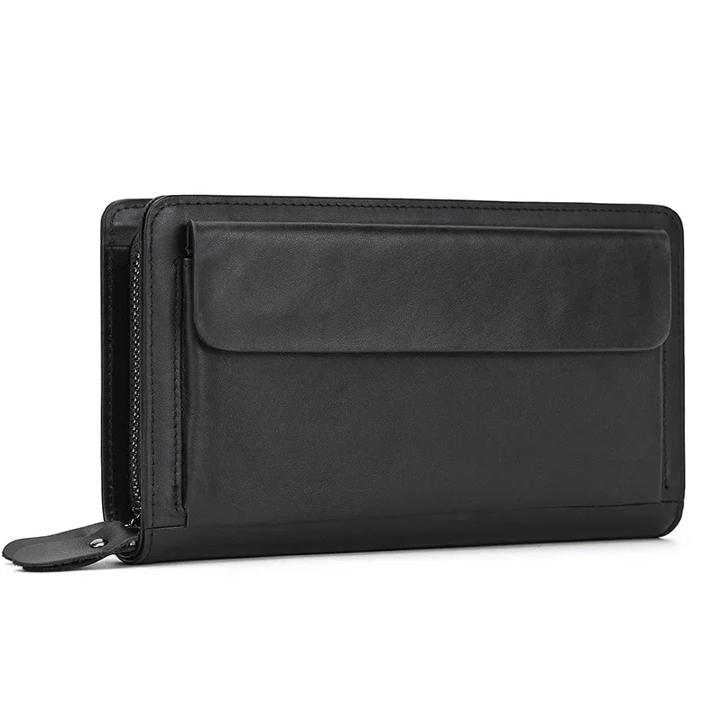 Pochette Cuir Homme - Double zip