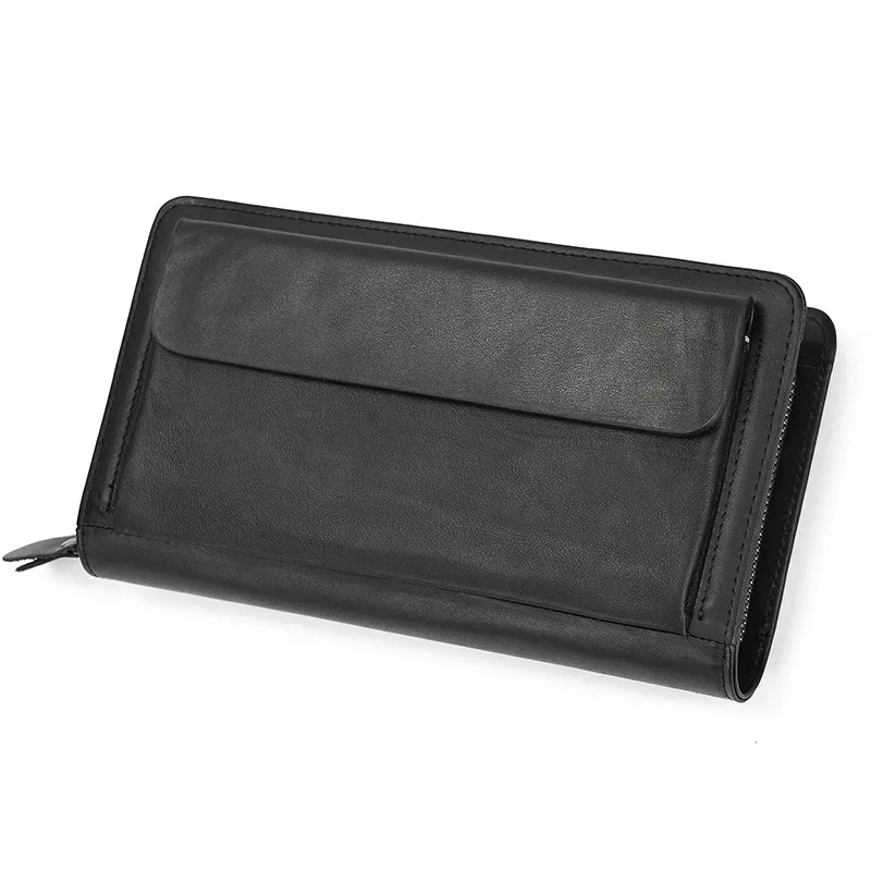 Pochette Cuir Homme - Double zip