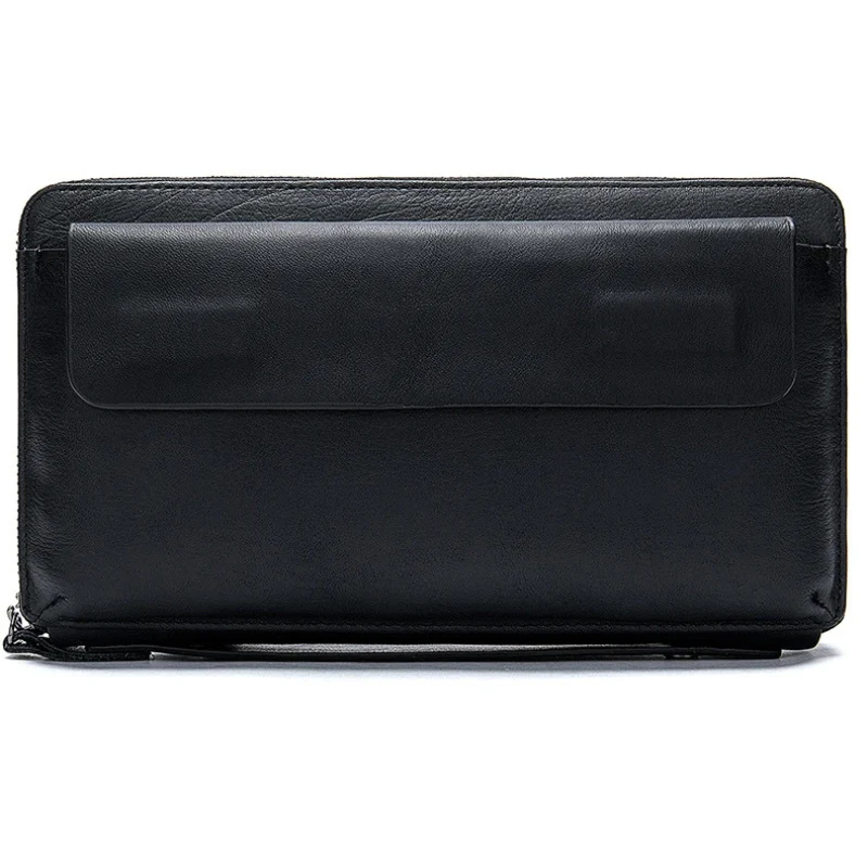 Pochette Cuir Homme - Double zip