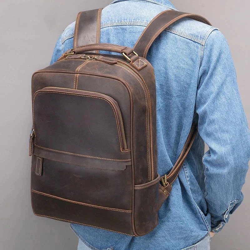 Sac à Dos Cuir Homme Ordinateur