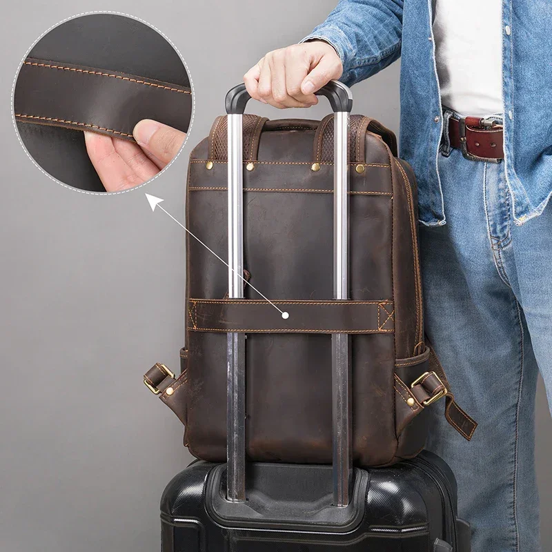 Sac à Dos Cuir Homme Ordinateur