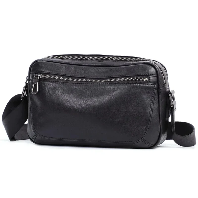 Sacoche Bandoulière Homme Cuir Noir