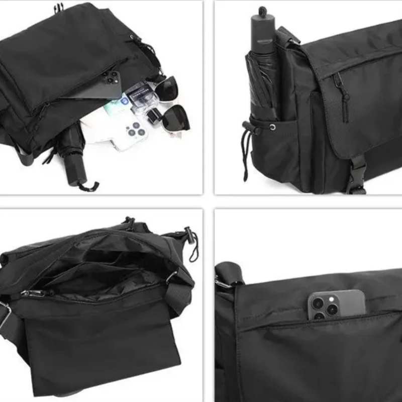 Sacoche Bandoulière Homme Noire Tactique
