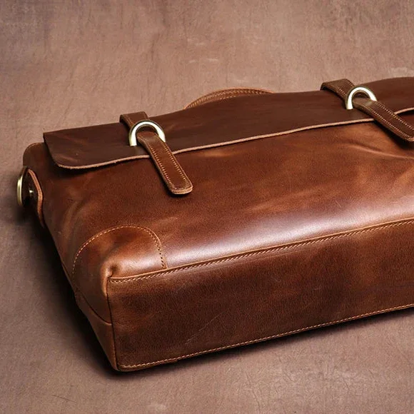 Sacoche Cartable Cuir Homme