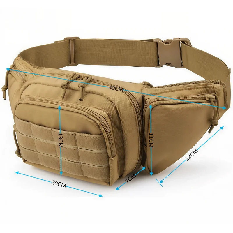 Grand sac banane bandoulière - Tactical