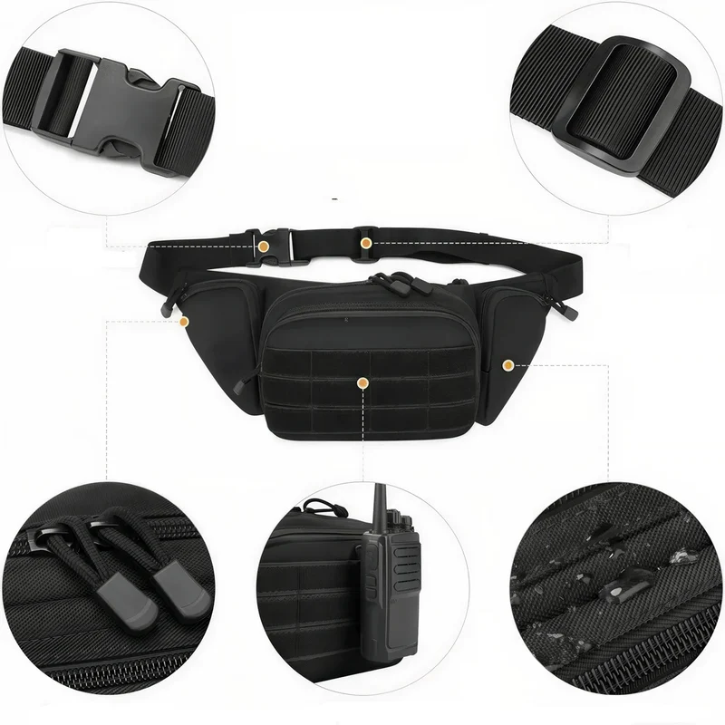 Grand sac banane bandoulière - Tactical