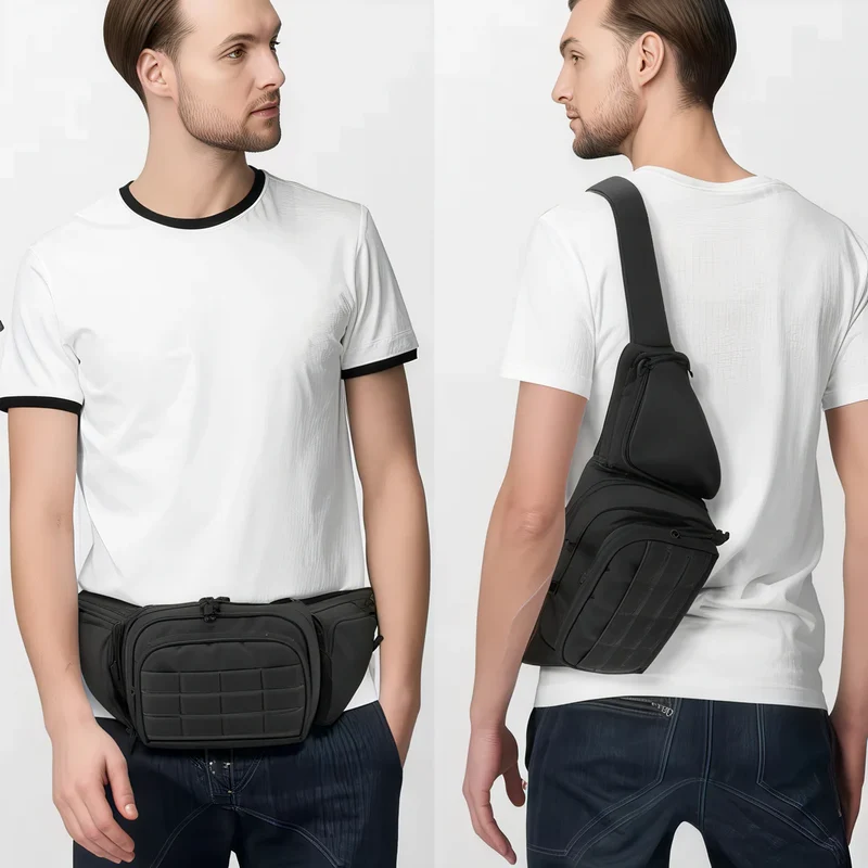 Grand sac banane bandoulière - Tactical