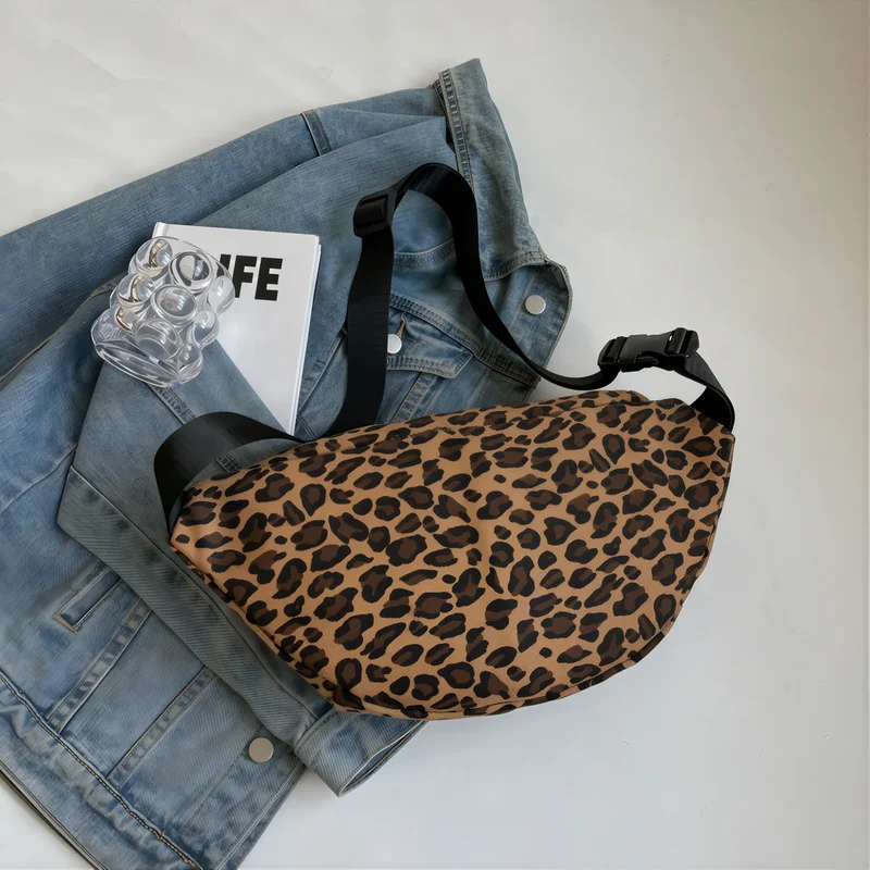 Grand sac banane léopard