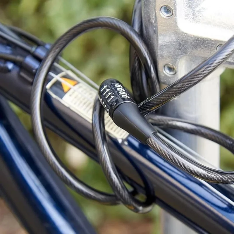 Antivol vélo à code spécial Bikepacking | Câble acier renforcé