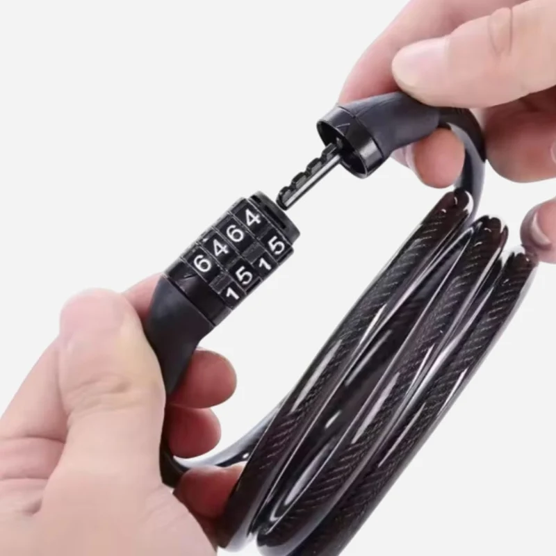 Antivol vélo à code spécial Bikepacking | Câble acier renforcé