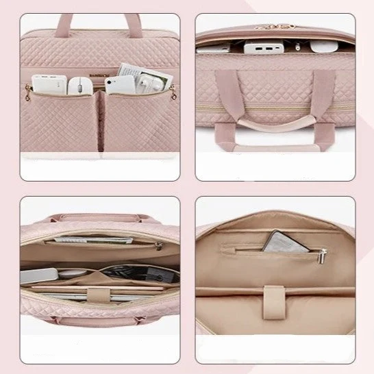 Sac ordinateur Femme Rose 17 pouces - Ava