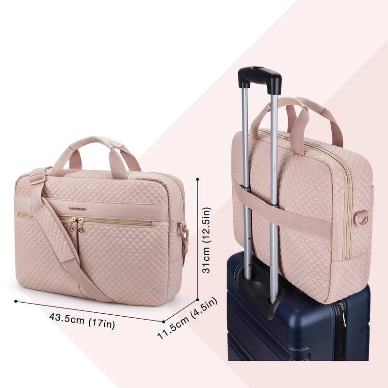 Sac ordinateur Femme Rose 17 pouces - Ava