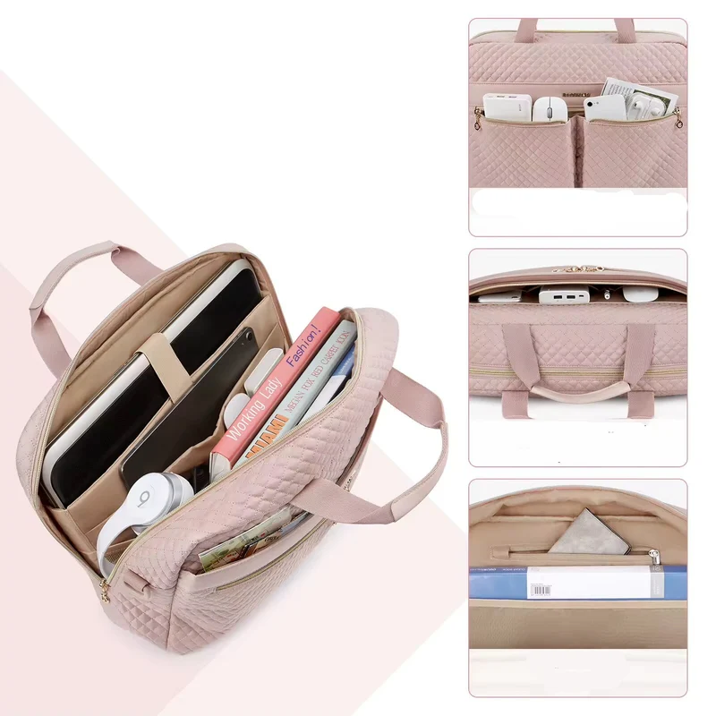 Sac ordinateur Femme Rose 17 pouces - Ava